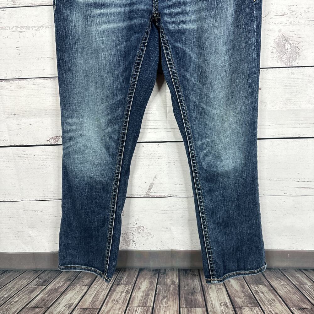 Daytrip Jeans Womens 25 Blue Lynx skinny Cropped Distressed Cowgirl‎ Western - Picture 3 of 16